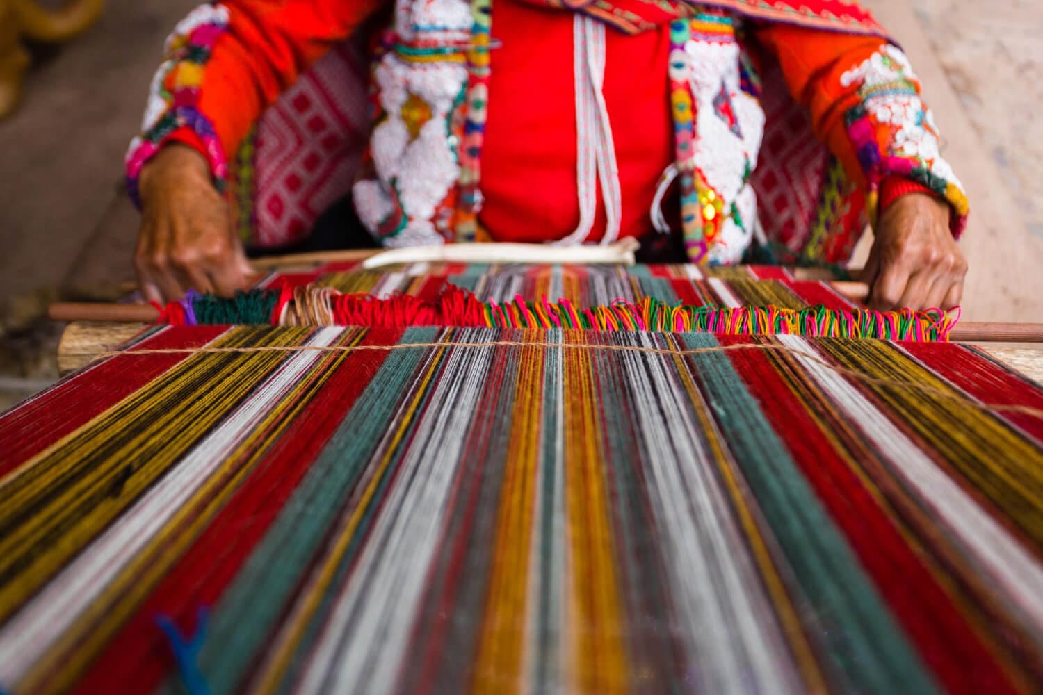 woman at Machu Picchu