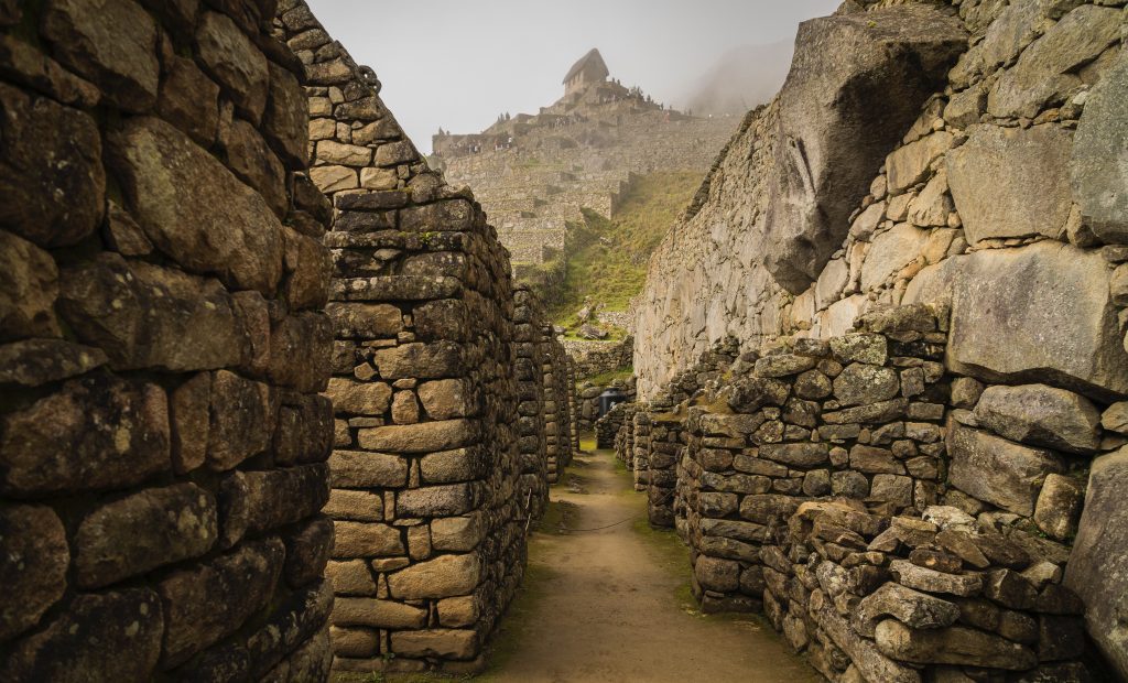 photo of a woman at Machu Picchu