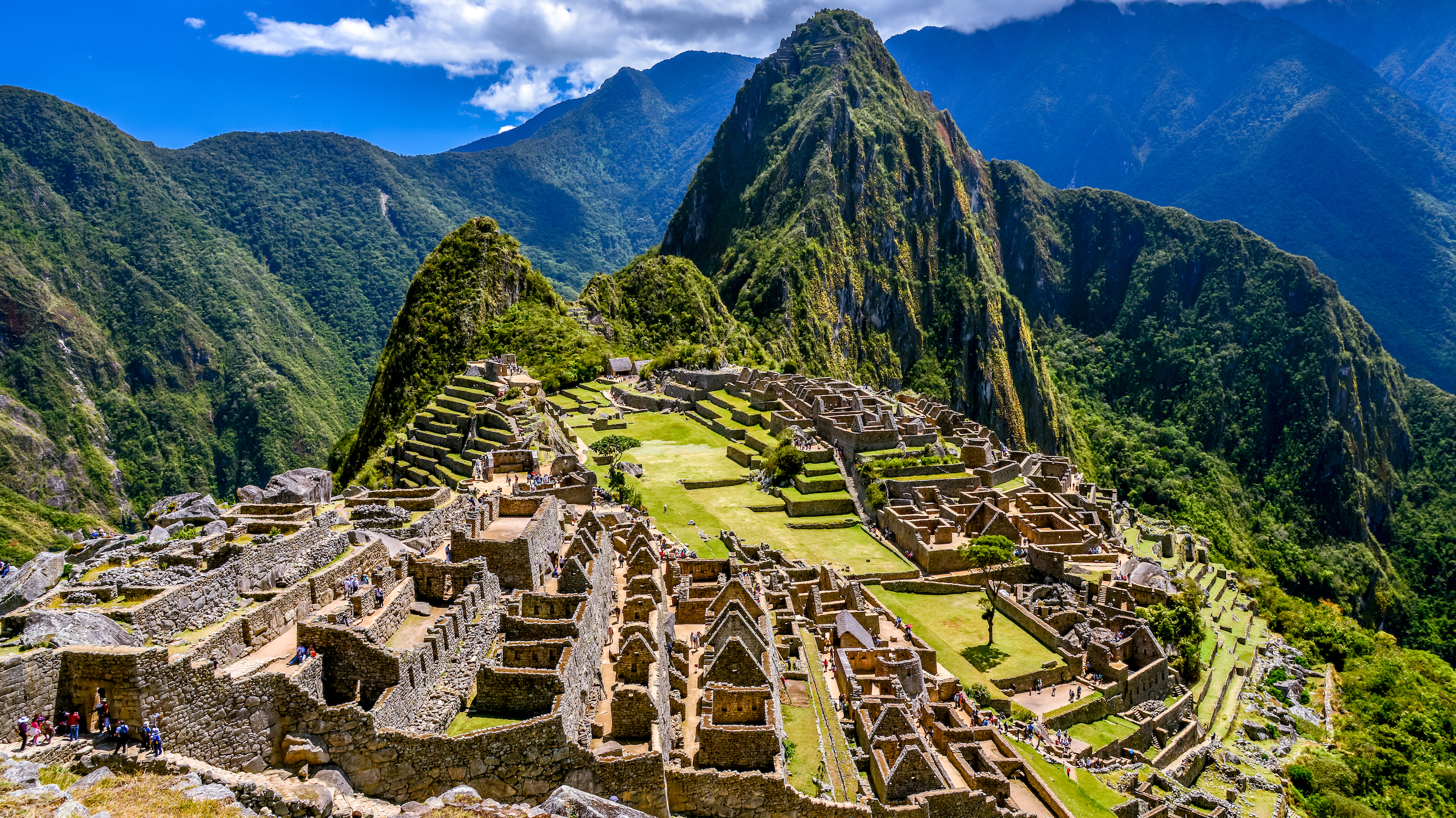 wideview shot of Machu Picchu