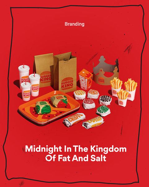 A poster making fun a Burger King
