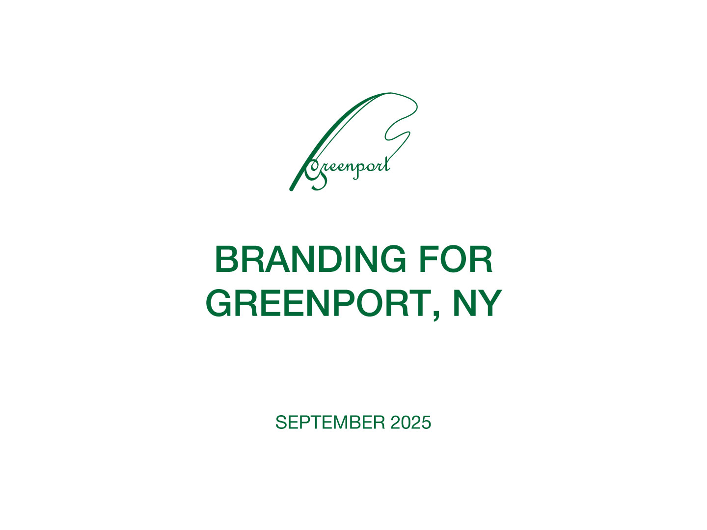 The style guide produced for Greenport, NY.