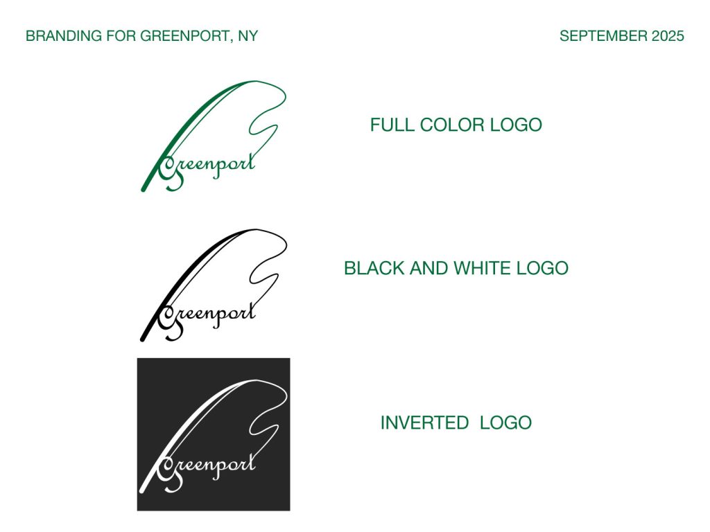 The logo that was developed by another for Greenport, NY.